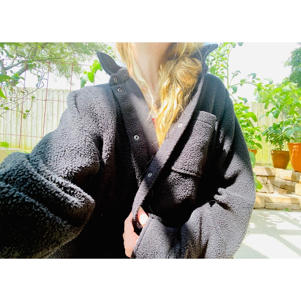 🖤ASOS x Weekday Oversized Fleece Shirt in Black🖤